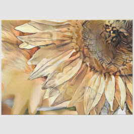 Strandfarben Grosse Gelbe Sonnenblumen Seidenpapier