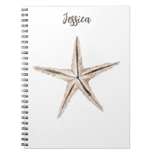 Strandfarben-Starfish-Notebook Notizblock