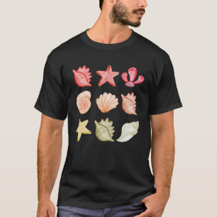 Strandfarbendesign an der Küste T-Shirt
