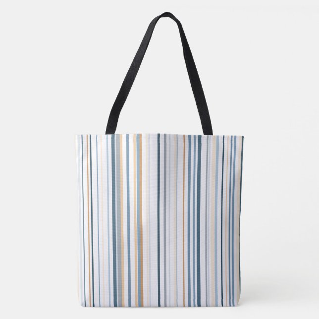 Strandfarbenstreifen Totbeutel Tasche (Vorderseite)