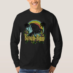 Strandfaulenzer Sommer Sandige Ozean Stimmung Und T-Shirt