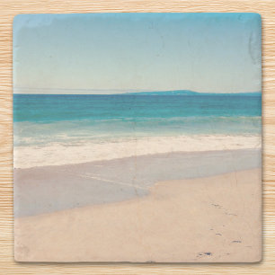 Strandfoto Ozean Blaue Landschaft Steinuntersetzer