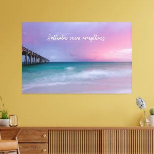 Strandfotografie-Dekoration mit Reiseangebot Leinwanddruck