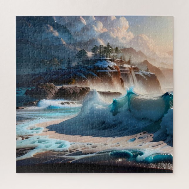 Strandfront Ocean Waves Landschaft 1 (Vertikal)