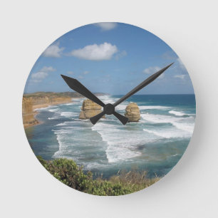Strandglühen Runde Wanduhr