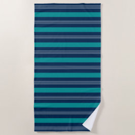 Strandhandtuch aus frischen, Aquamarinen und weiße