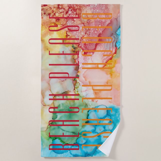 Strandhandtuch farbenfroh Sunbury (Vorderseite)