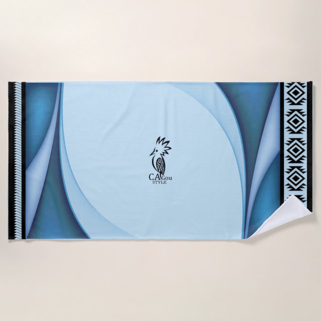 Strandhandtuch Lagon/Cagou Style (Vorderseite)