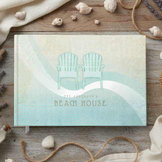 Strandhaus Adirondack-Sessel Aqua Blau ID623 Gästebuch