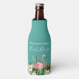 Strandhaus mit tropischen Flora Flaschenkühler