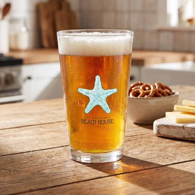 Strandhaus Starfish Aqua Blue ID623 Glas (Von Creator hochgeladen)