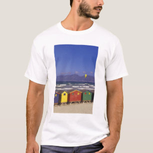Strandhäuschen in der St. James Bay bei Kapstadt,  T-Shirt