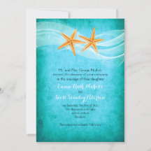 Strandhochzeit am türkisfarbenen Starfish Paar