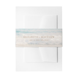 Strandhochzeit Hochzeit am Meer/am Ozean Einladungsbanderole