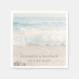 Strandhochzeit | Hochzeit am Meer Serviette