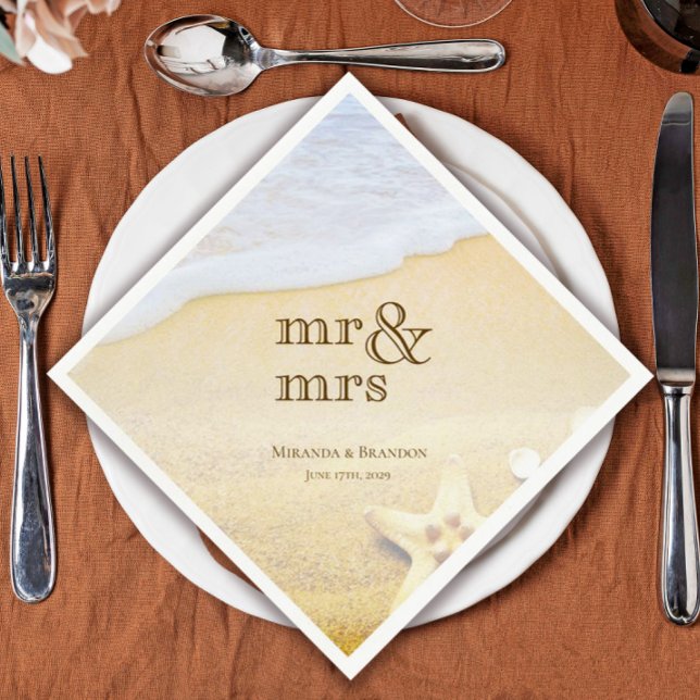 Strandhochzeit Serviette (Von Creator hochgeladen)