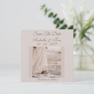 Strandhochzeit, Soft Neutral, Save the Date