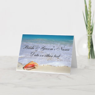 Strandhochzeit-Themen-Einladungen Einladung