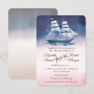 Strandhochzeiten Einladung