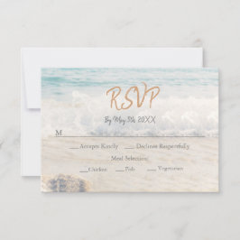 Strandhochzeits-Einladung Hochzeit am Meer/Meeresh RSVP Karte