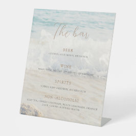 Strandhochzeits-Einladung Hochzeit am Meer/Meeresh Sockelschild