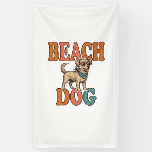Strandhund Vintage Gravur Grafikdesign_1 Banner
