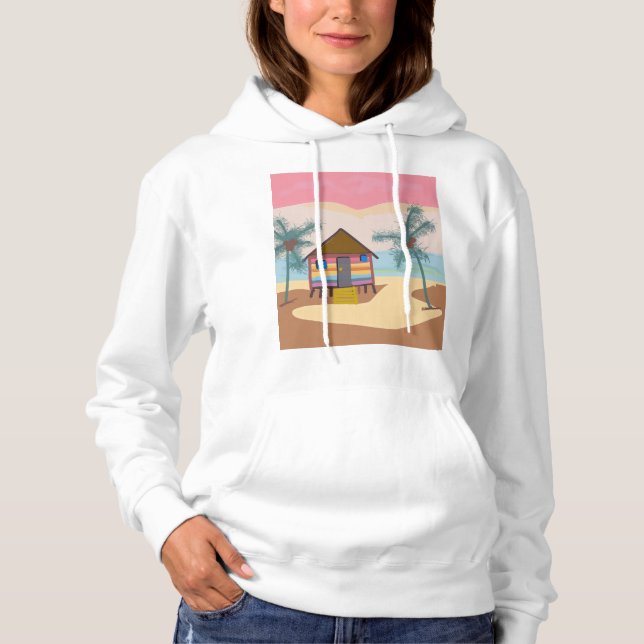 Strandhütte Hoodie (Vorderseite)