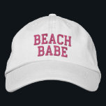 Strandhutte pink bestickte baseballkappe<br><div class="desc">Strandhutte pink</div>
