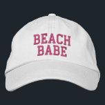 Strandhutte pink bestickte baseballkappe<br><div class="desc">Strandhutte pink</div>