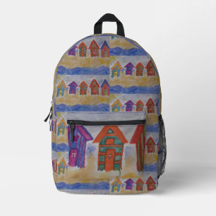 Strandhütten Bedruckter Rucksack