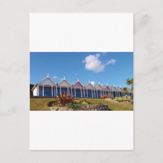 Strandhütten Postkarte (Vorderseite)