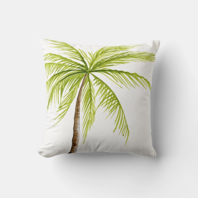 Strandinseldekor der Palme tropischer Kissen (Vorderseite)