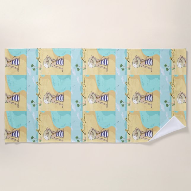 Strandjunge Strandtuch (Vorderseite)