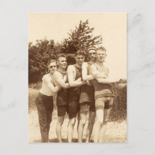 Strandjungen der 1900er Jahre Postkarte