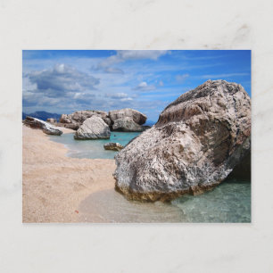Strandkarte Sardiniens Postkarte