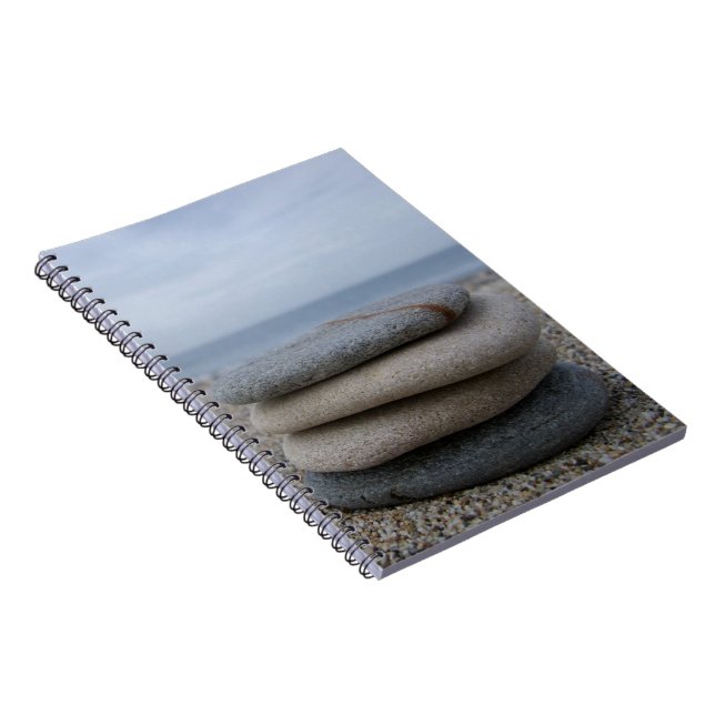 Strandkiesel-Notebook Notizblock (Rechte Seite)