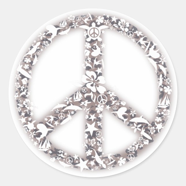 Strandkleber Runder Aufkleber (Vorderseite)