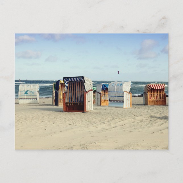 Strandkorb Postkarte (Vorderseite)