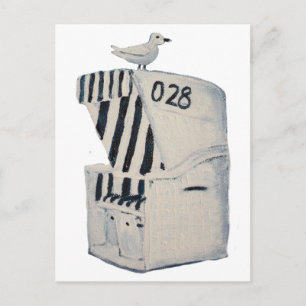 Strandkorb Postkarte