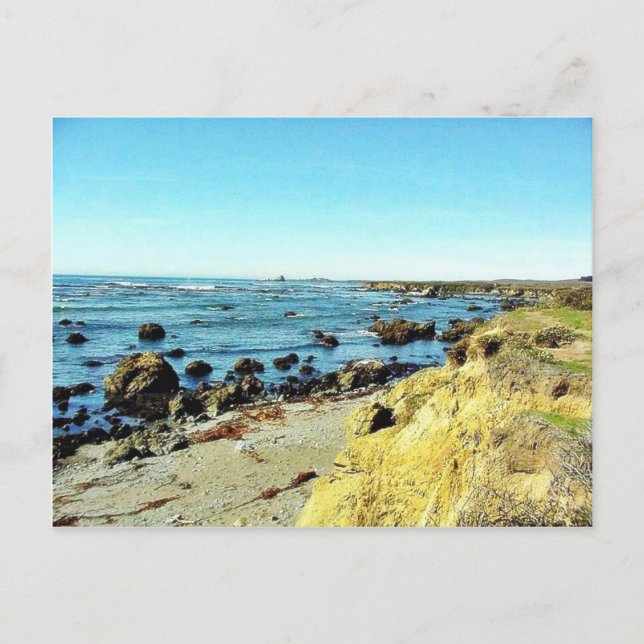 Strandküste im Monterey Ocean Water Sea Postkarte (Vorderseite)
