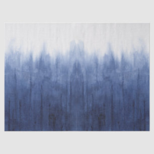 Strandküste Modern Blue n White Gefärbte Krawatte  Seidenpapier