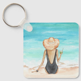 Strandladie Schlüsselanhänger
