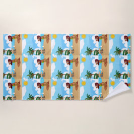 Strandladie Strandtuch