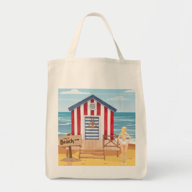 Strandladie Tragetasche (Vorne)
