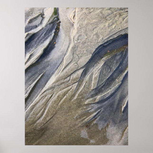 Strandlandschaft Abstrakte Kunst Poster (Vorne)