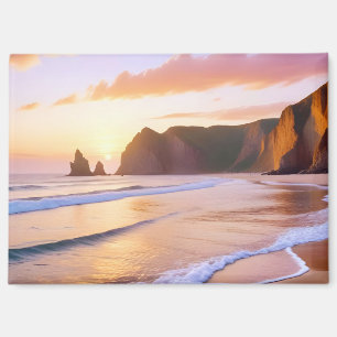 Strandlandschaft Küste Sonnenuntergang Friedliche Magnet