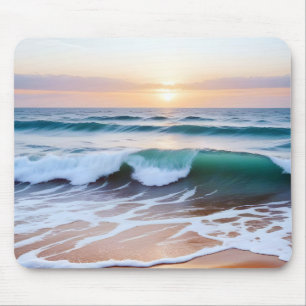 Strandlandschaft Küste Sonnenuntergang Friedliche  Mousepad