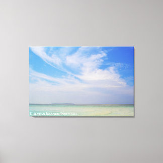 Strandlandschaft mit texturiertem Sand Reise Foto Leinwanddruck