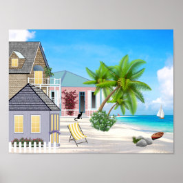 Strandlandschaft Poster