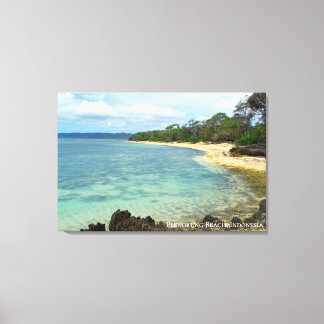 Strandlandschaft Reise Szenerie Foto Indonesien Leinwanddruck